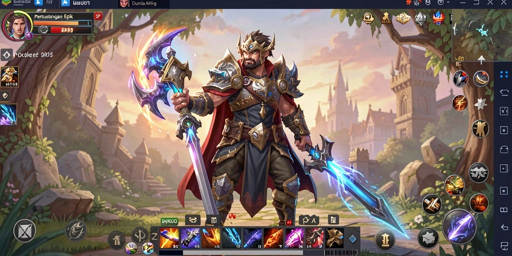 Tampilan gameplay menawan dalam dunia fantasi BARU01.