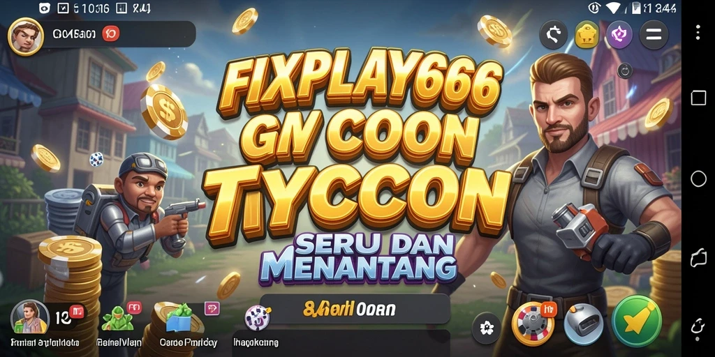 Tangkapan layar utama FIXPLAY666 menampilkan pengalaman gameplay Tycoon yang seru.