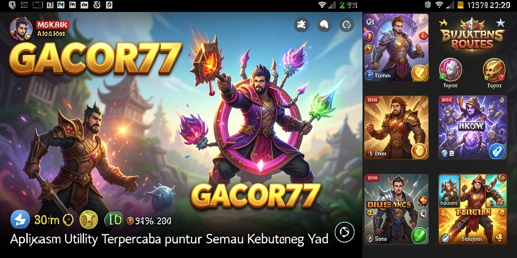 Tampilan antarmuka GACOR77 yang menarik dan fungsional.