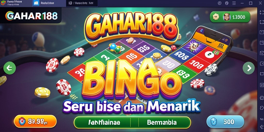 Screenshot GAHAR188 menampilkan gameplay Bingo yang seru.