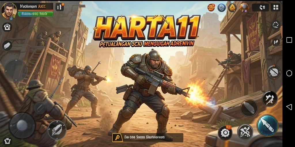Tangkapan layar HARTA11 menampilkan aksi mendebarkan penuh tantangan.