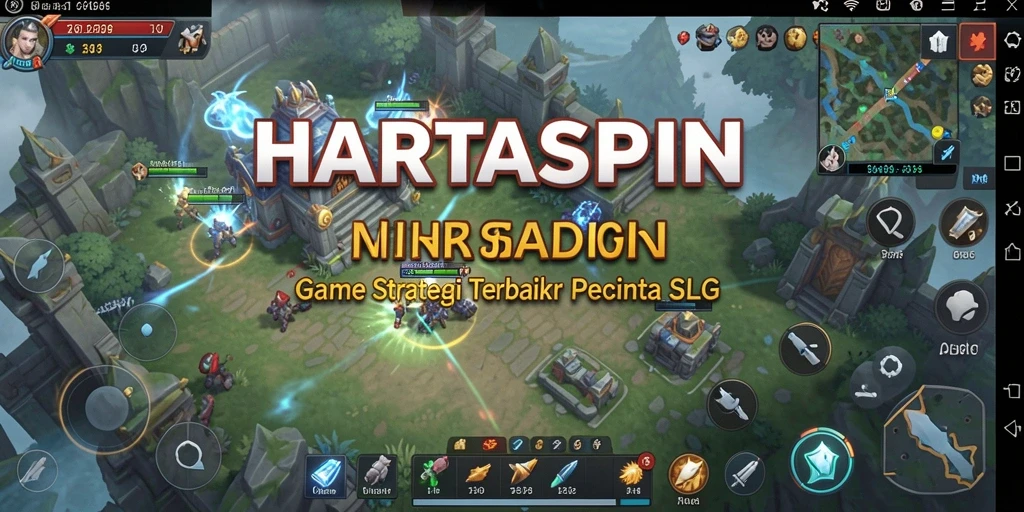 Tangkapan layar HARTASPIN menunjukkan aksi strategis di medan perang.