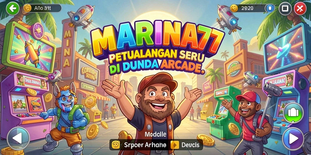 Tampilan gameplay seru dan menantang di MARINA77.