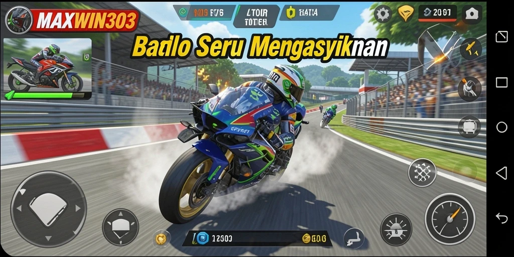 Gameplay seru dalam balap motor di MAXWIN303.