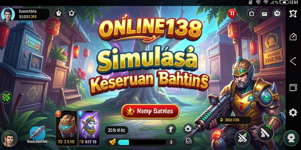 Screenshot utama ONLINE138 menampilkan gameplay simulasi yang seru dan interaktif.