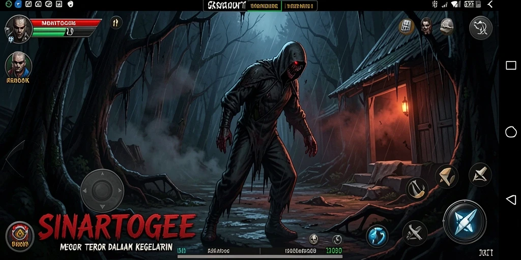 Tangkapan layar gameplay horor yang menegangkan dari SINARTOGEL.