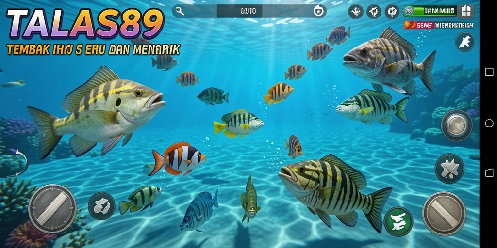 Tampilan gameplay Tembak Ikan yang seru dan menegangkan.