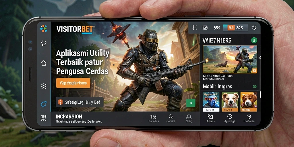 Tampilan utama VISITORBET dengan fitur-fitur Utility yang menarik.